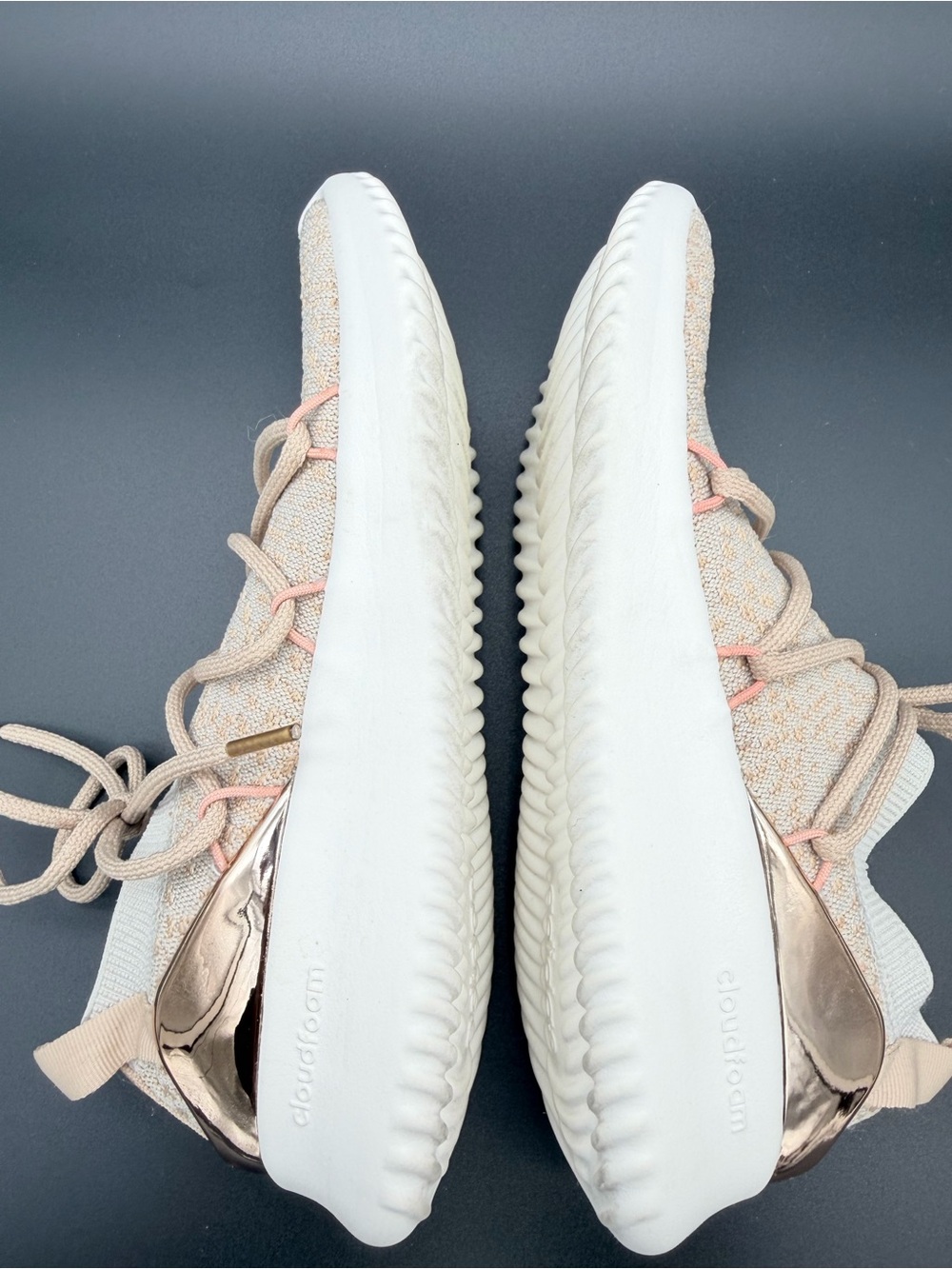adidas Ultimamotion Sock Sneakers – Cream/Beige & Rose Gold – Women’s 7.5 - Picture 7 of 10
